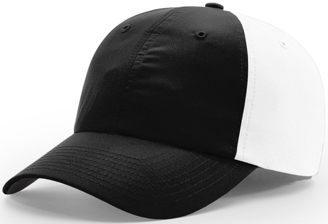 Richardson Relaxed Lite Performance Cap Black White