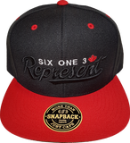 Represent Six One 3 Snapback Black-Red