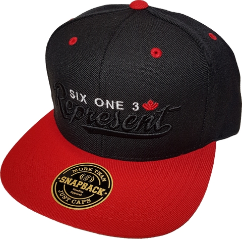 Represent Six One 3 Snapback Black-Red