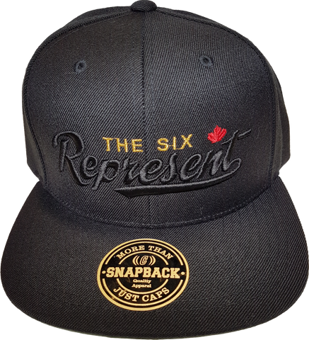 Represent The Six Snapback Black