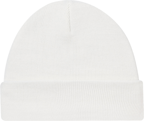 Rib Knit Beanie Toque White