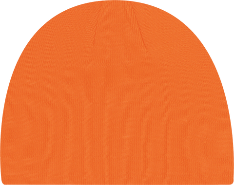 Rib Knit Board Toque Orange