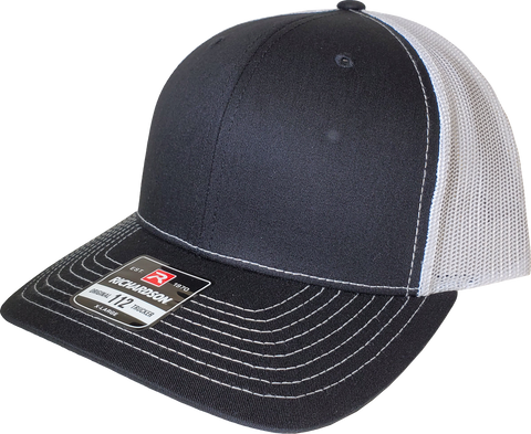 Richardson Mesh Back Trucker X-Large Black White