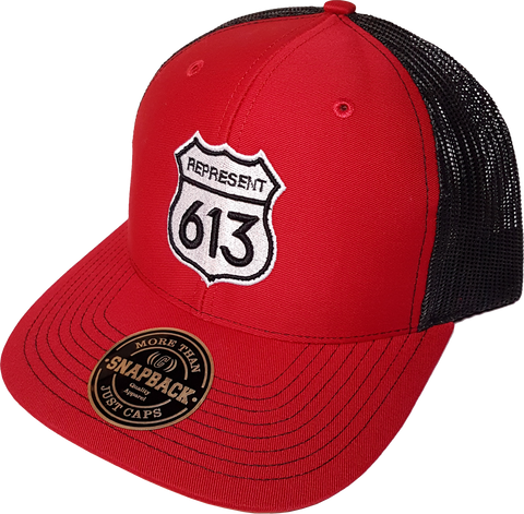 Route 613 Red Black Trucker