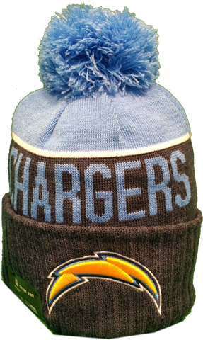 Los Angeles Chargers Sideline Knit Pom Toque