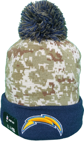 Los Angeles Chargers Salute to Service Fleece Pom Toque