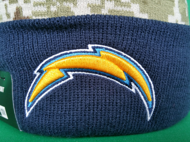 San Diego Chargers Salute to Service Sideline Pom Toque More