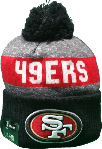 San Francisco 49ers 2016-2017 Sideline Knit Pom Toque