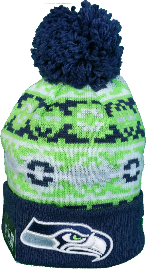 Seattle Seahawks Knit Hat Retro Chill Pom More Than Just Caps Clubhouse