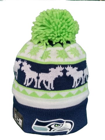 Seattle Seahawks NFL Holiday Pom Toque