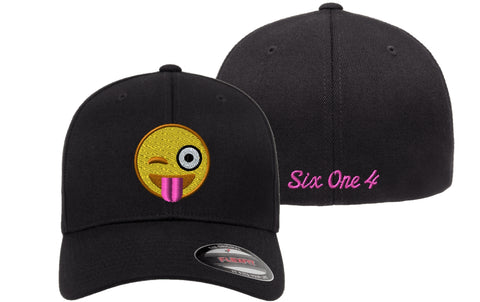 Winky Emoji Custom Cap