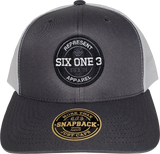 Six One 3 Benchmark Trucker Cap Charcoal White