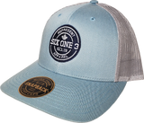Six One 3 Benchmark Trucker Cap Smoke Blue Aluminum