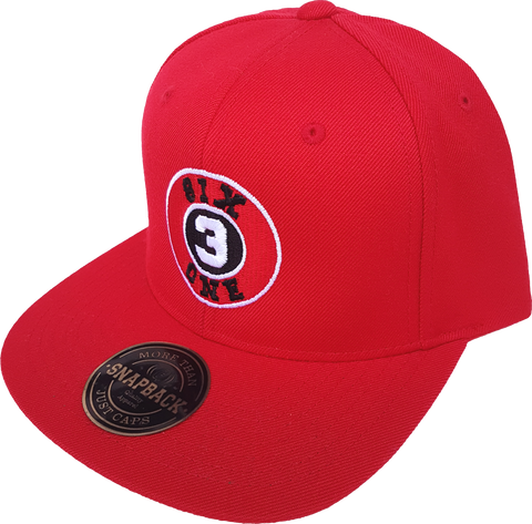 Six One 3 Clubhouse Exclusive Snapback Red Cap