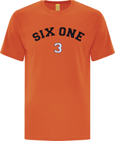 Six One 3 Code-X Stitched T-Shirt Orange