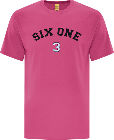 Six One 3 Code-X Stitched T-Shirt Pink