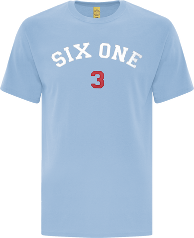 Six One 3 Code-X Stitched T-Shirt Powder Blue