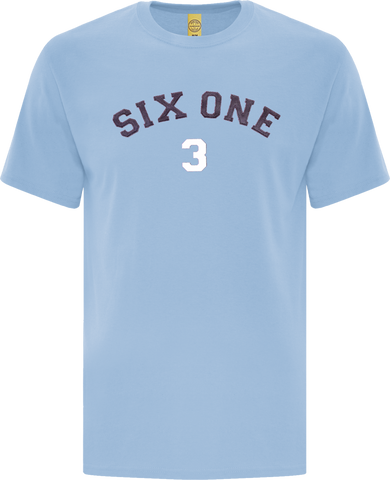 Six One 3 Code-X Stitched T-Shirt Powder Blue II