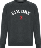 Six One 3 Premium Crew Neck Sweater Black Heather