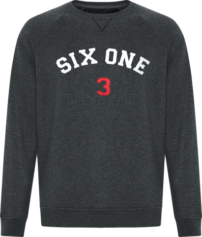 Six One 3 Premium Crew Neck Sweater Black Heather