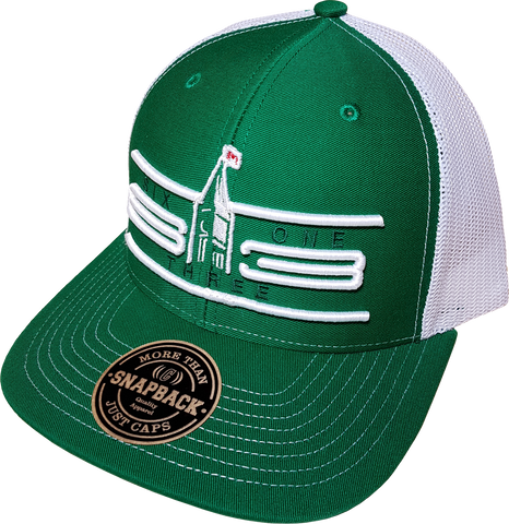 Ottawa Hat Represent Cyber Mesh Back Trucker Snapback Cap Green / White