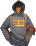 Six One 3 Interlok Hoodie Charcoal Blaze Orange