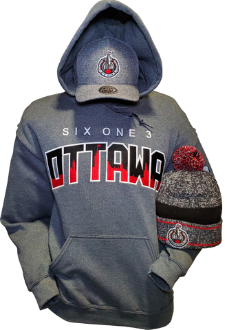 Six One 3 Ottawa Hoodie Shadow Hill Charcoal Heather