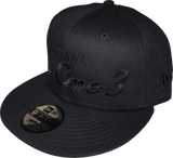 Six One 3 SS Script NE Snapback Cap Blackout