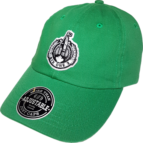 Six One 3 The Hill Patch Dad Hat Green
