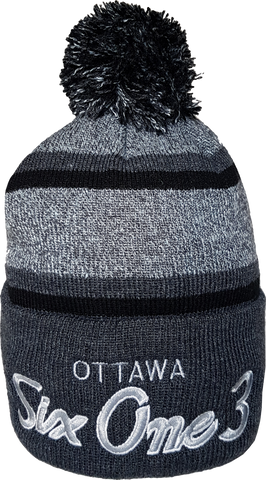 Six One 3 The Hill Pom Toque Heather Graphite