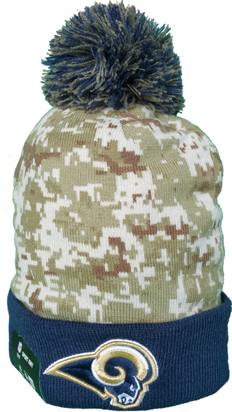 Rams salute to service beanie shop