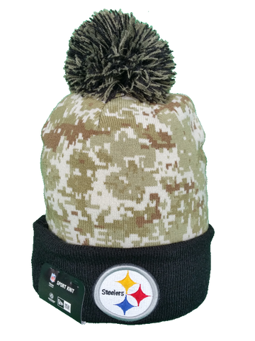 Pittsburgh Steelers Salute to Service Sideline Pom Toque More