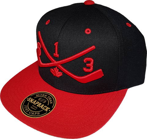 STICKS 613 Ottawa Snapback Black Red