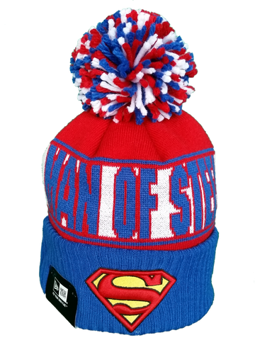 Superman Man of Steel Pop Culture New Era Pom Toque More Than