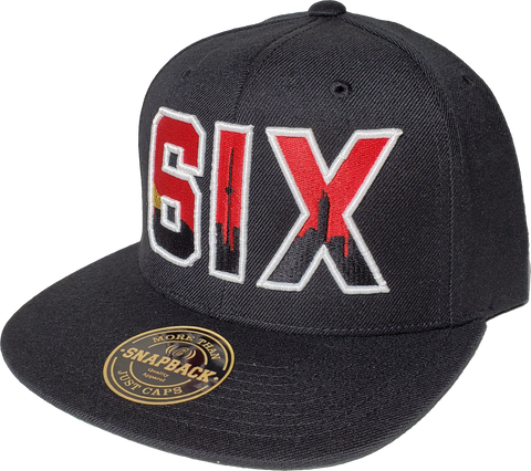 THE 6IX Snapback Black