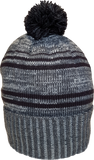 Micro Fleece Lined Pom Toque Charcoal Navy