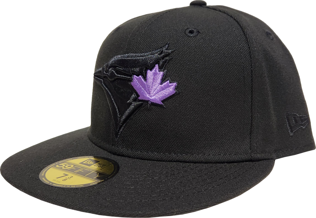 Black and purple fitted hats sales