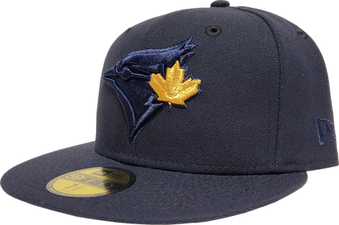 Toronto Blue Jays New Era 59Fifty Exclusive Navy Metallic Gold Pop