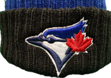 Toronto Blue Jays Black & Blue Knit Pom Toque