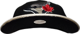 Toronto Blue Jays Fitted Custom Exclusive Low Profile Black and Metallic Silver