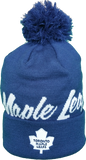 Toronto Maple Leafs Mitchell & Ness Graffiti Script NHL Pom Toque