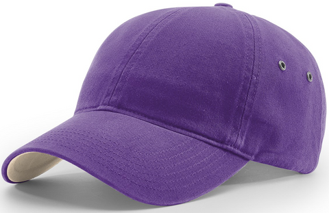 Richardson Washed Chino Polo Cap Purple