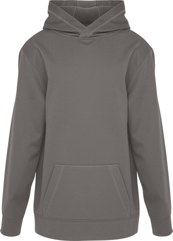 Youth ATC™ GAME DAY™ Polyester Tech Hoodie Coal Grey