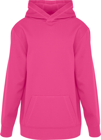 Youth ATC™ GAME DAY™ Polyester Tech Hoodie Extreme Pink